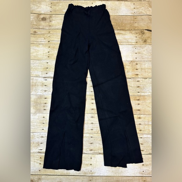 ZARA Slit Pants in Black - Picture 1 of 6